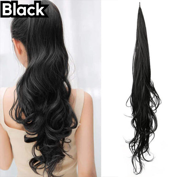 Extensión de cola de caballo glamorosa para un look chic