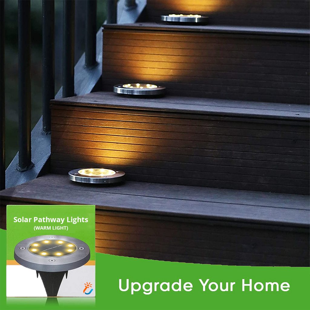 Lampe solaire décorative pour allées extérieures (x4)