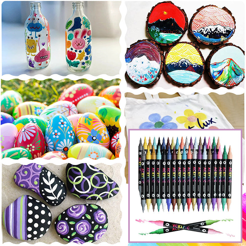 Acrylic paint pens for vibrant creations 