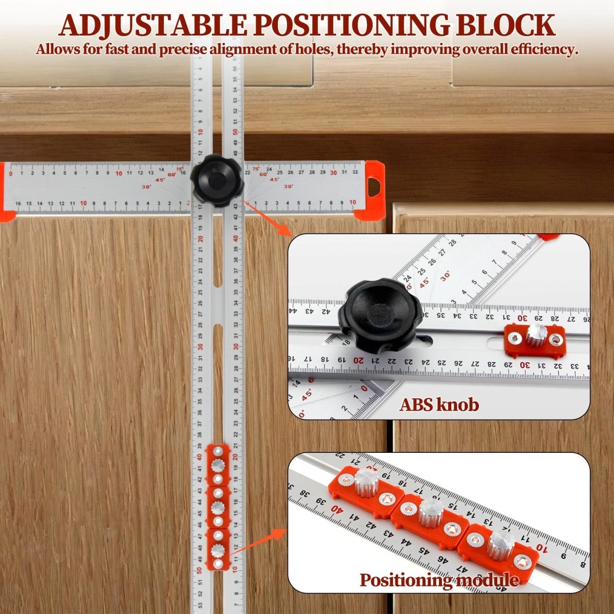 Règle de marquage coulissante pour mesures précises
