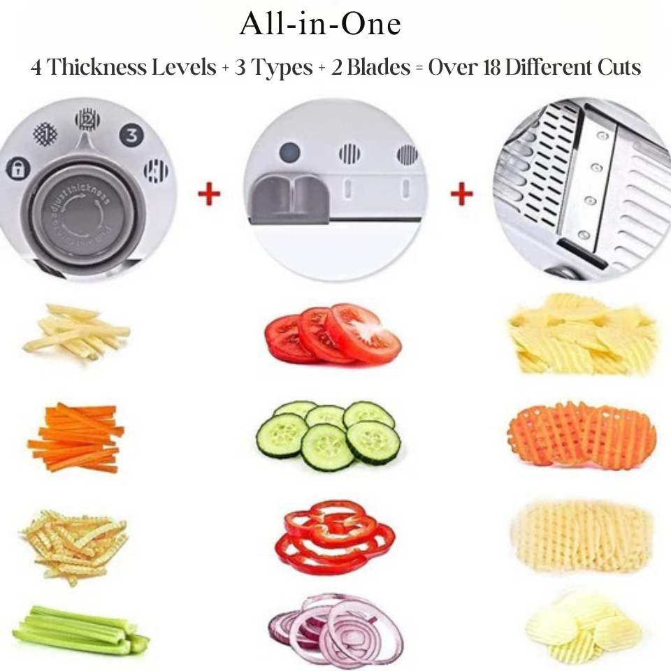 Adjustable mandoline for quick slicing 