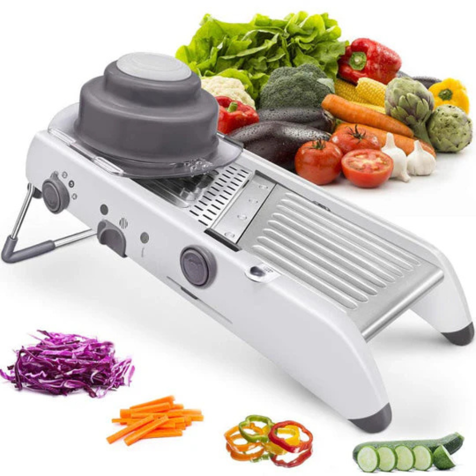 Adjustable mandoline for quick slicing 