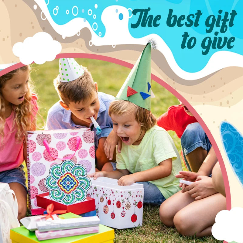 סט תחתיות כוסות DIY עם אבני חן 