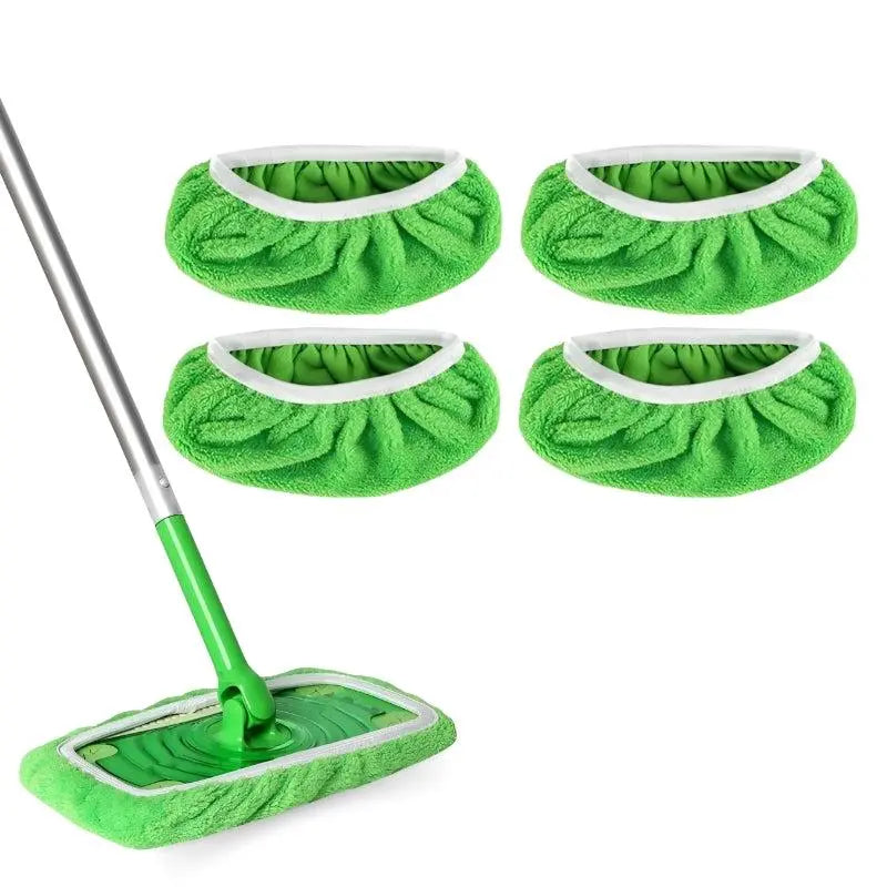 A clever and sustainable cleaning solution with these washable mop covers (x4) 