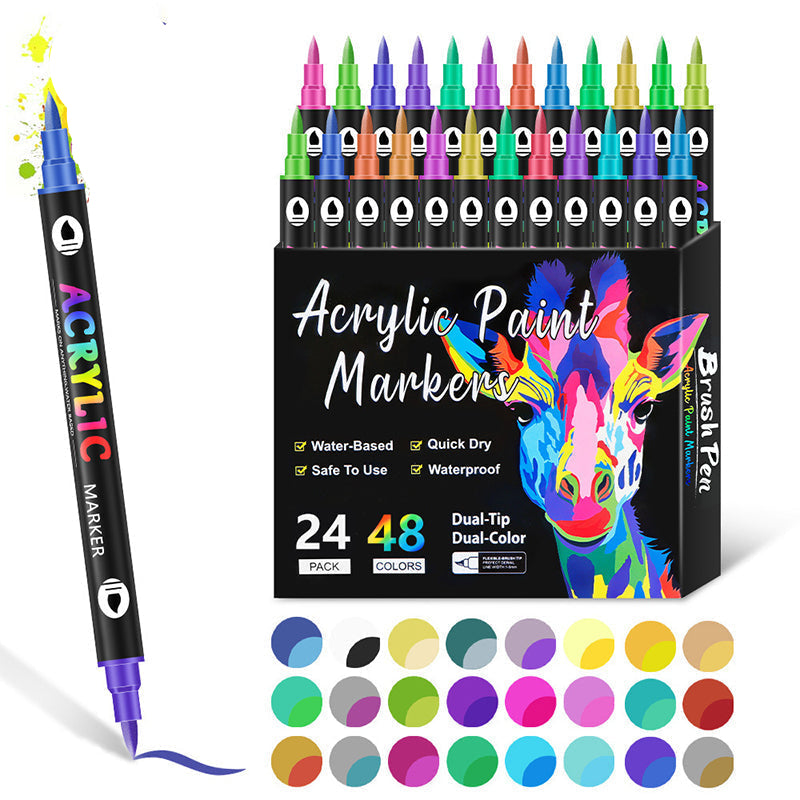 Acrylic paint pens for vibrant creations 