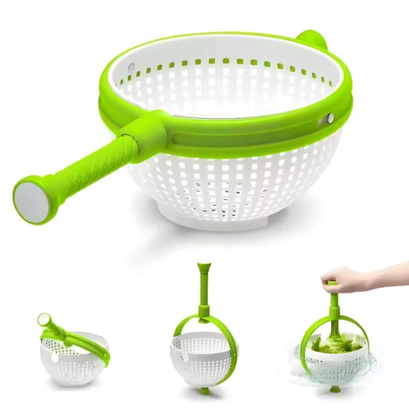 Spinning and rotary dryer for fruits and vegetables 