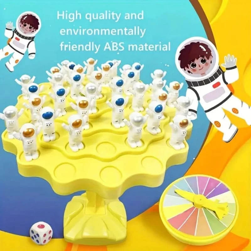Astronaut balancing game to stimulate learning 