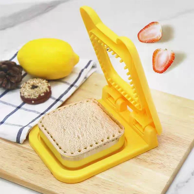 Apparaat om je zelfgemaakte sandwiches te snijden en te verpakken (x3) 