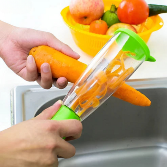 Sbucciate senza sforzo e mantenete il piano di lavoro pulito 