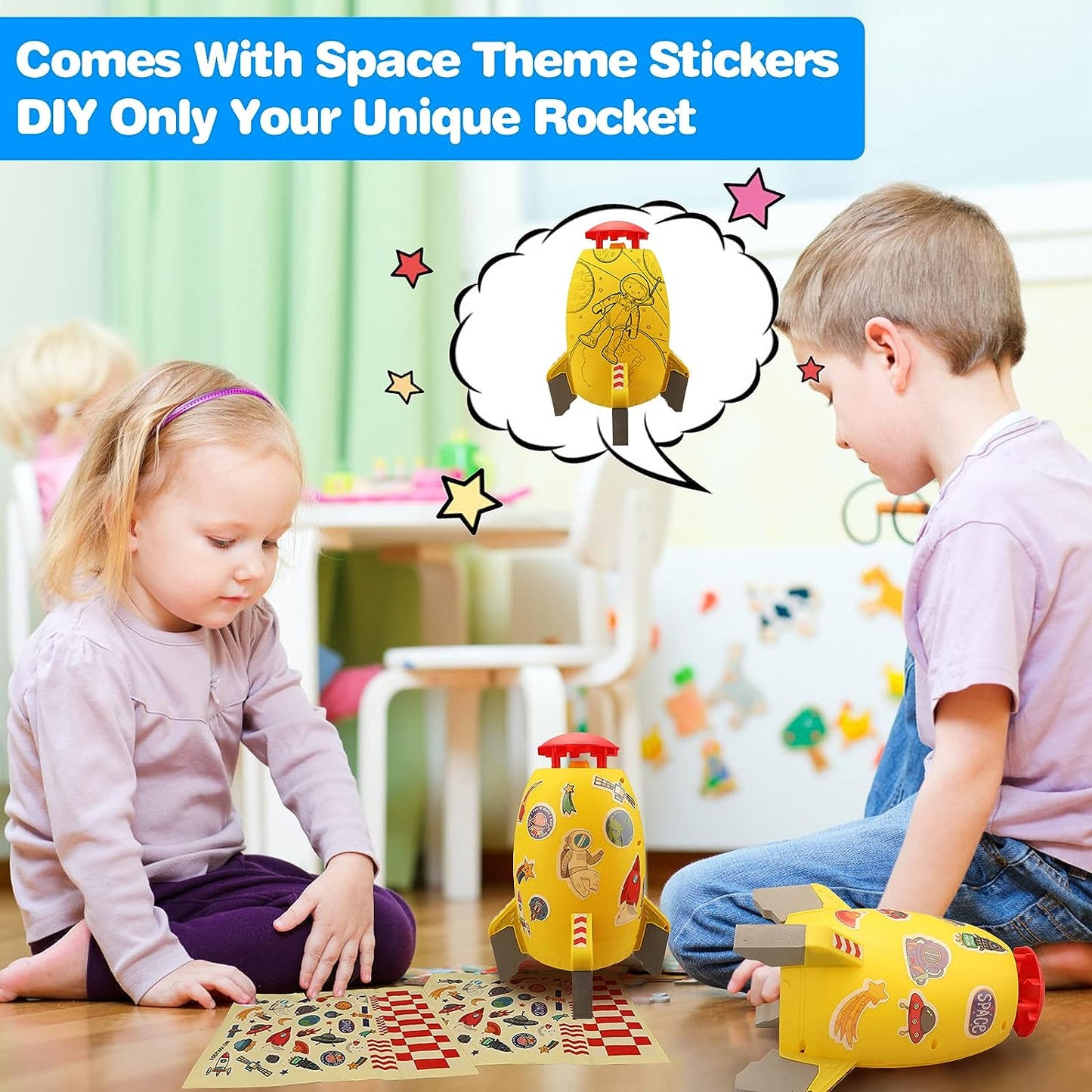 صاروخ مائي للأطفال – يحلق بفضل الضغط! 