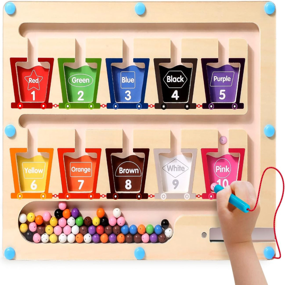 Μαθαίνοντας τα χρώματα παίζοντας με μαγνήτες 