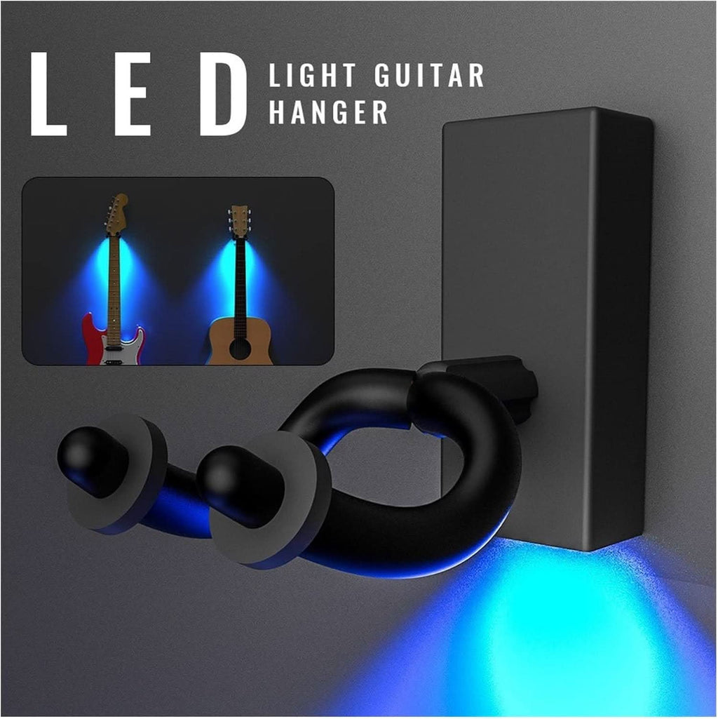 Ścienny uchwyt LED na gitarę – Oświetl swój instrument 