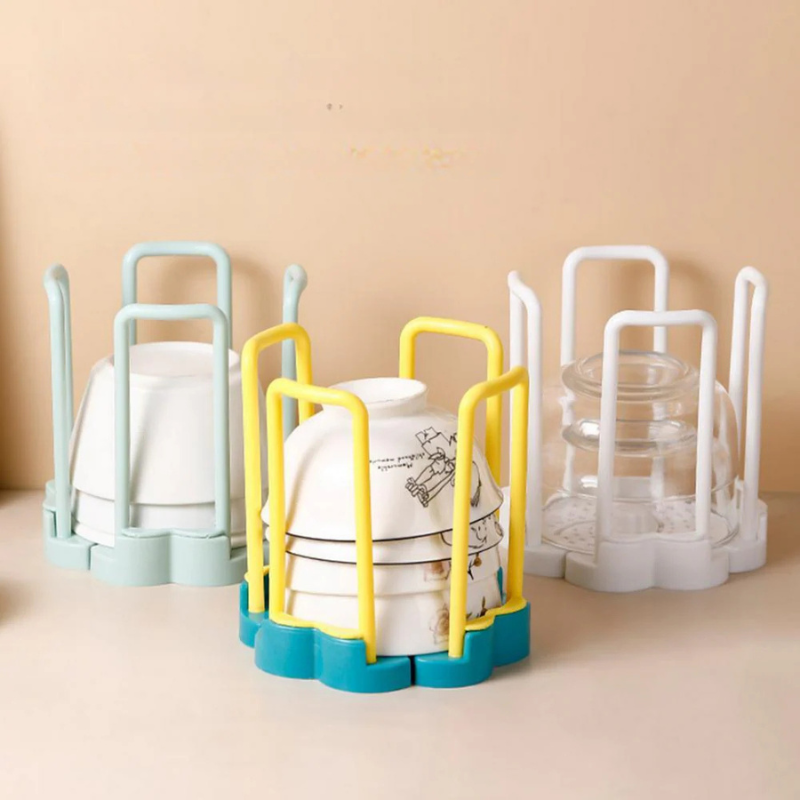 Support égouttoir réglable pour bols bien rangés