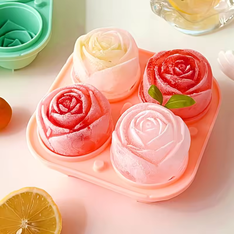 Eiswürfelform - Blumenstil für raffinierte Cocktails 