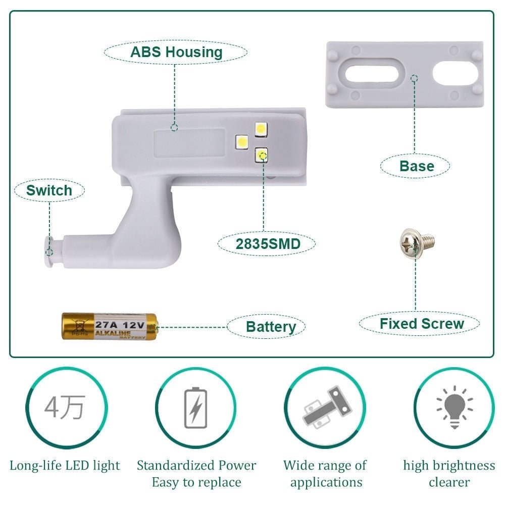 Illuminate your cabinets automatically with complete ease 