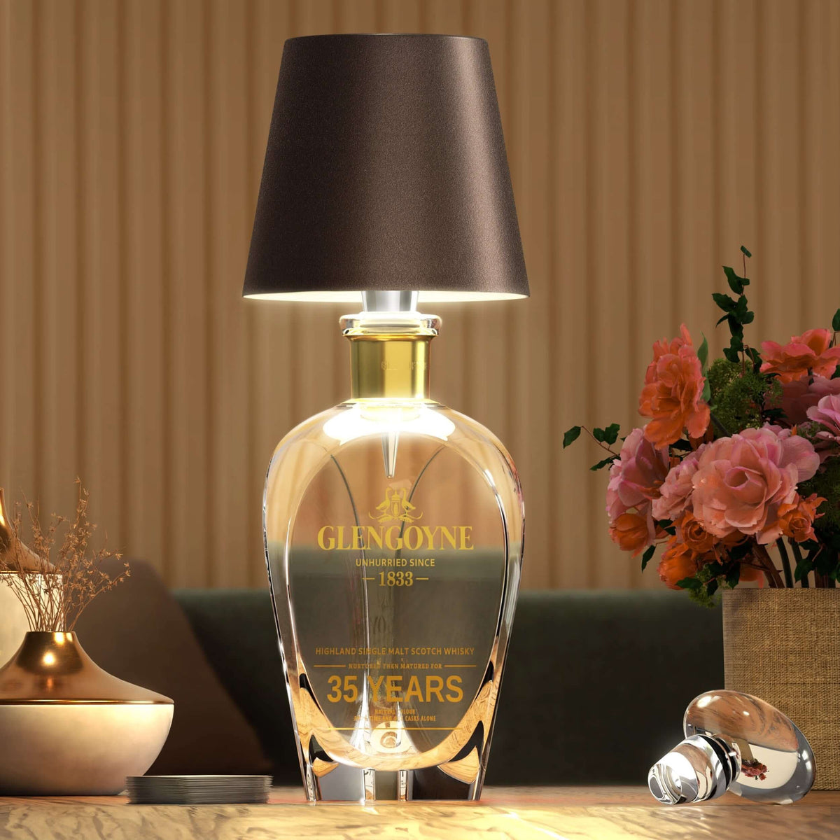 Lámpara de Botella Inalámbrica – Iluminación Elegante y Original 