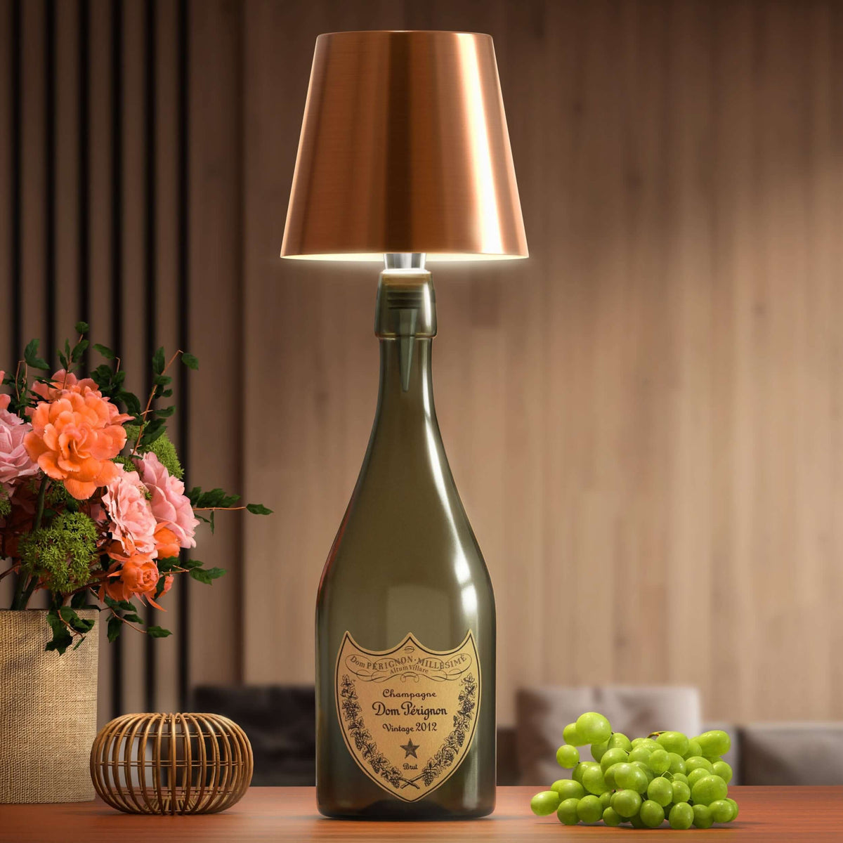 Lámpara de Botella Inalámbrica – Iluminación Elegante y Original 