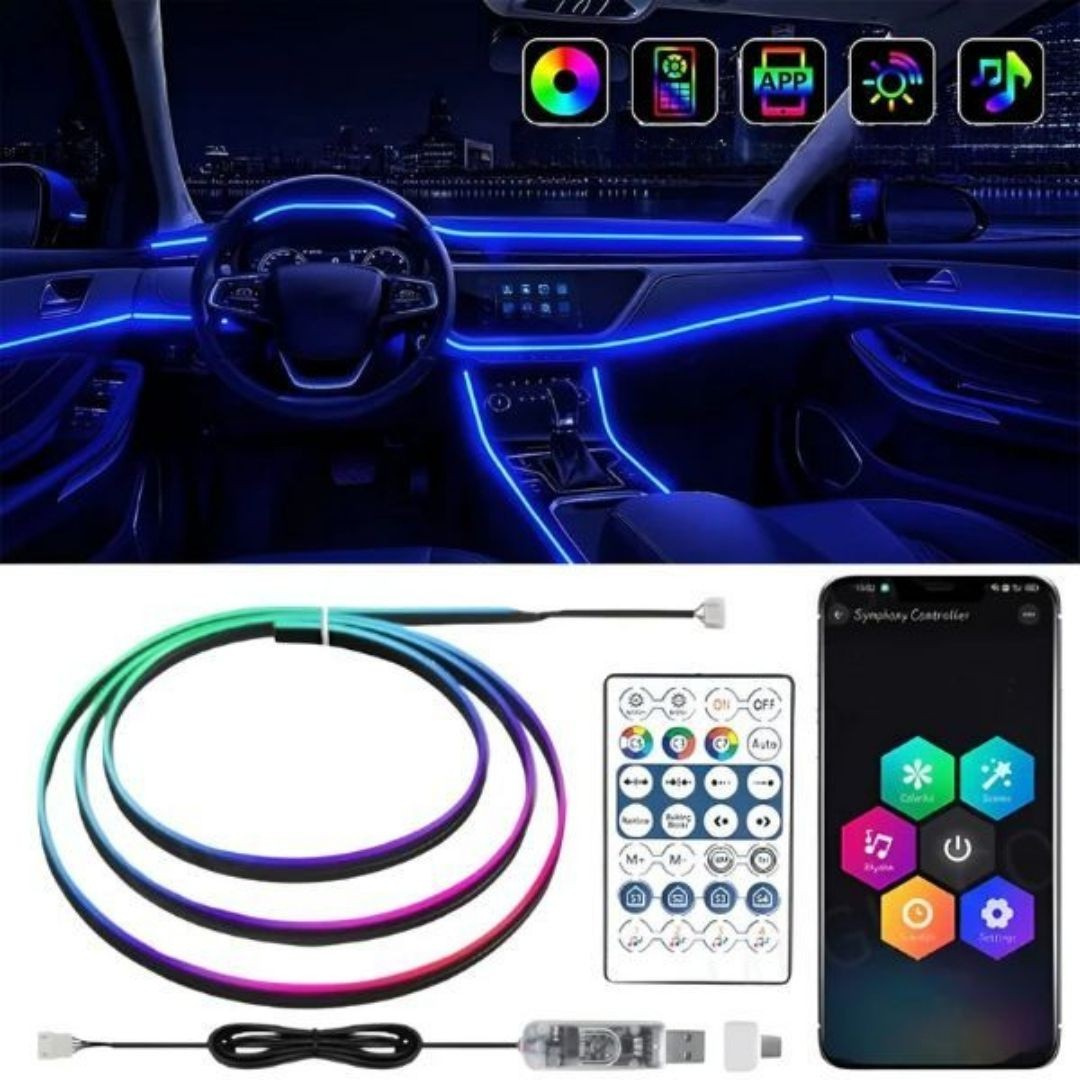 Éclairage LED pour un intérieur de voiture stylé