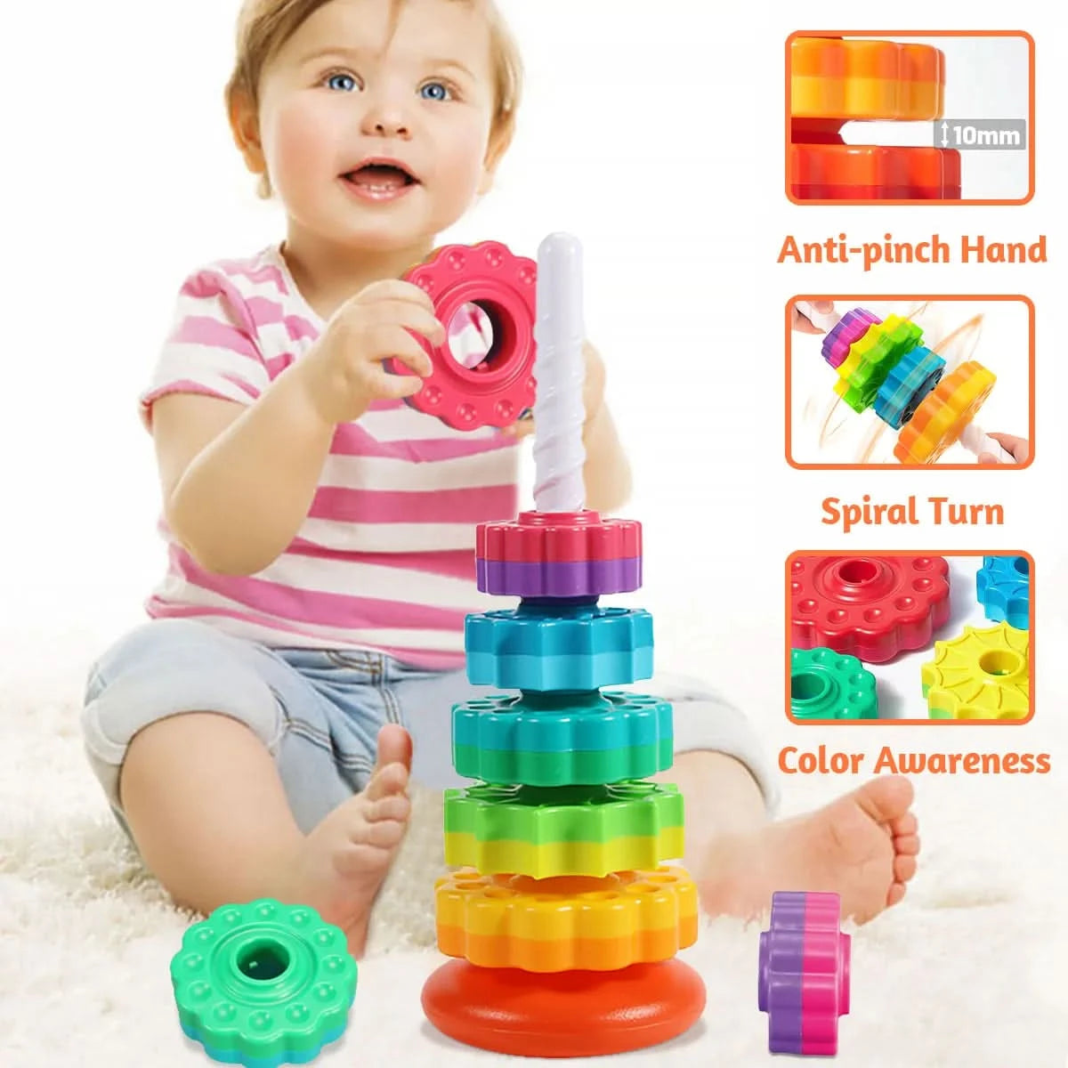 Stacking toy for babies – Awakening and learning 