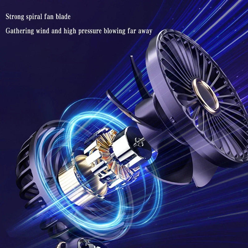 Μικρός ισχυρός ανεμιστήρας με έξυπνη οθόνη LED 