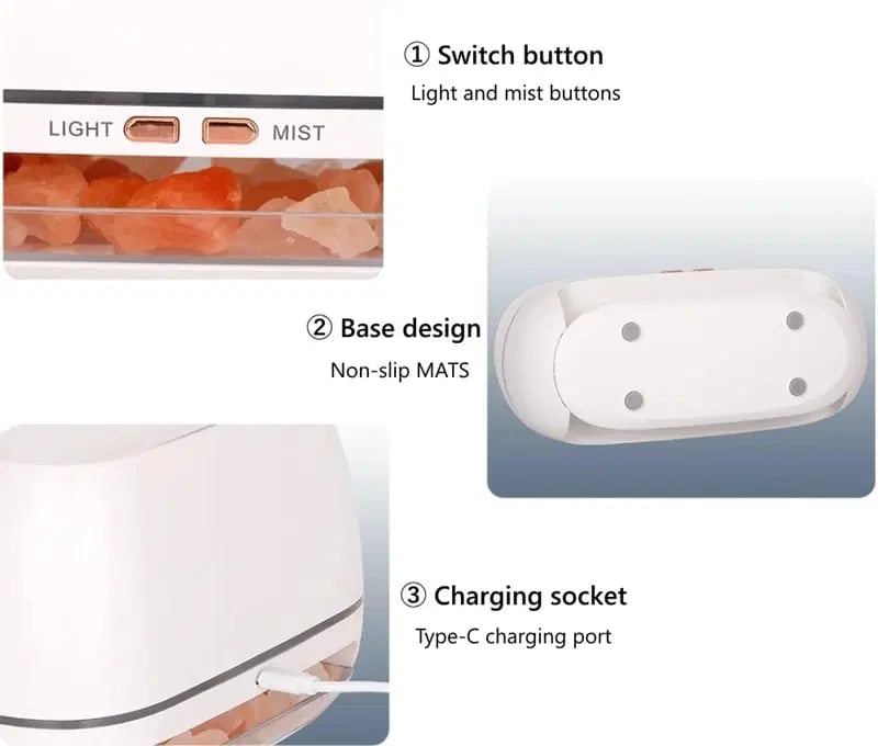 Ontspannen sfeer met vuur effect & kalmerende mist 