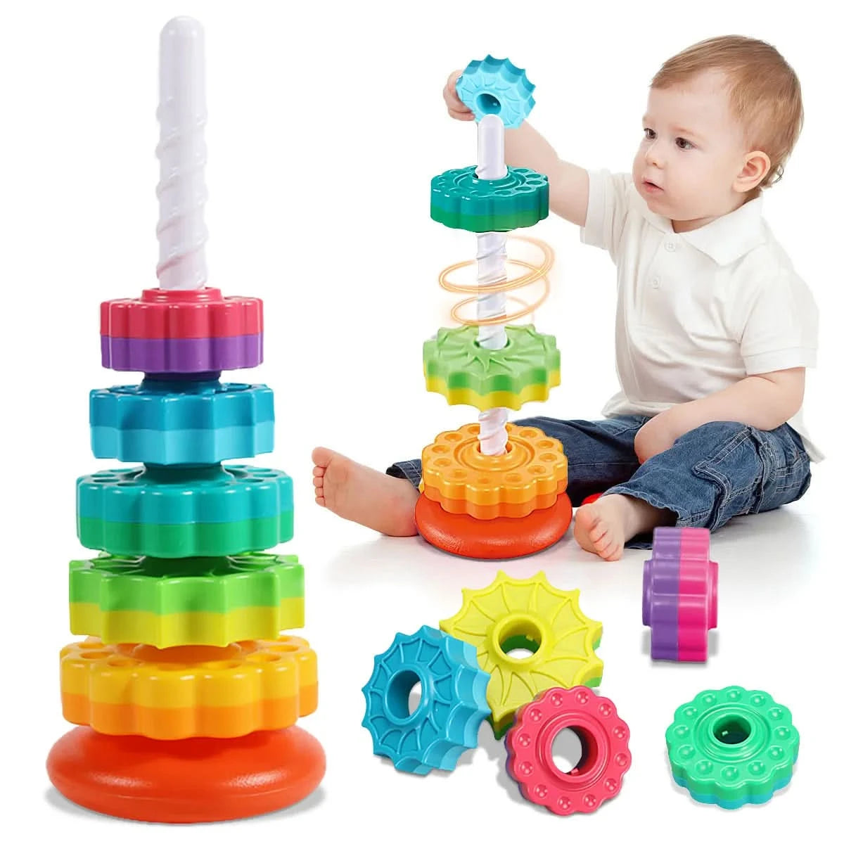 Stacking toy for babies – Awakening and learning 