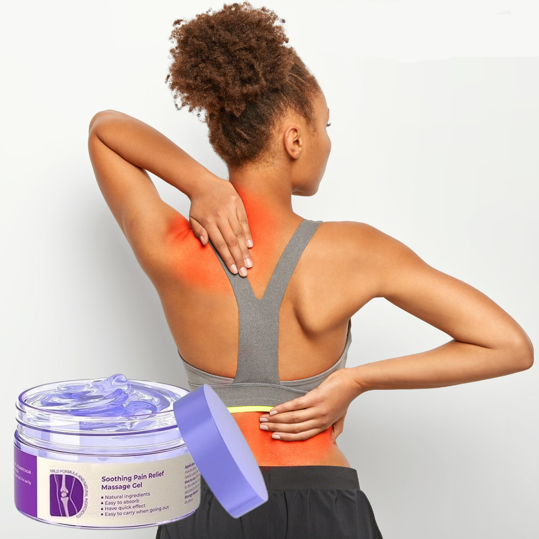 Luonnollinen rauhoittava geeli kivun ja jännityksen lievittämiseen 