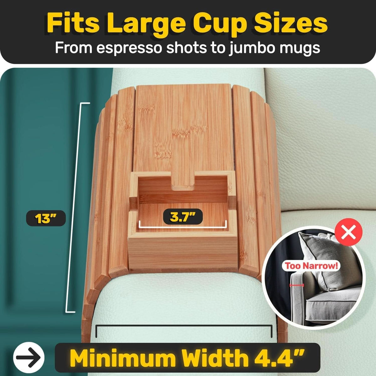 Keep everything within reach without leaving your couch 