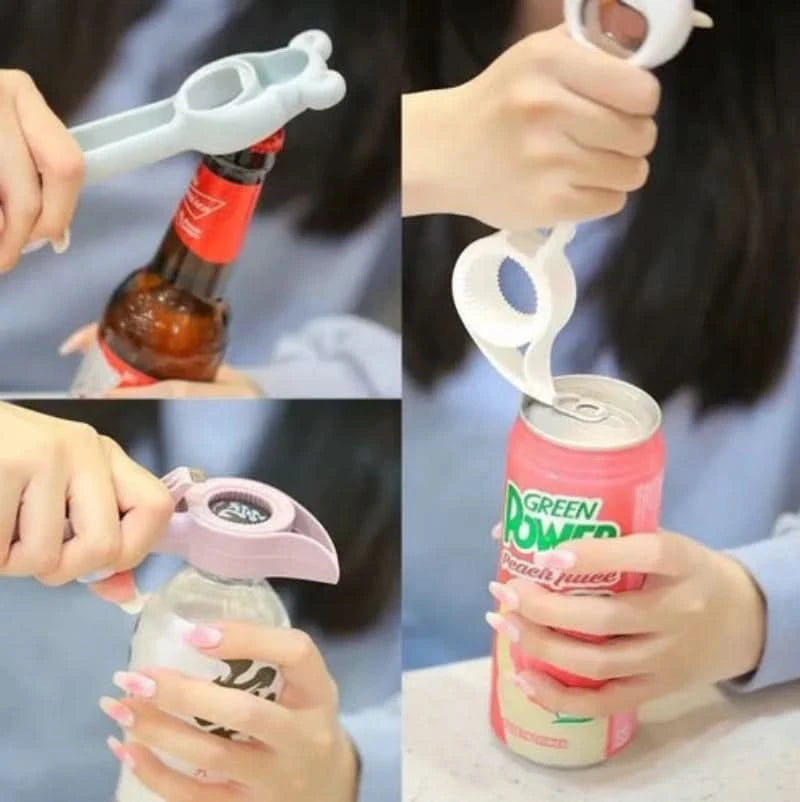 Monitoiminen avaimenperä ja purkki 4 in 1 