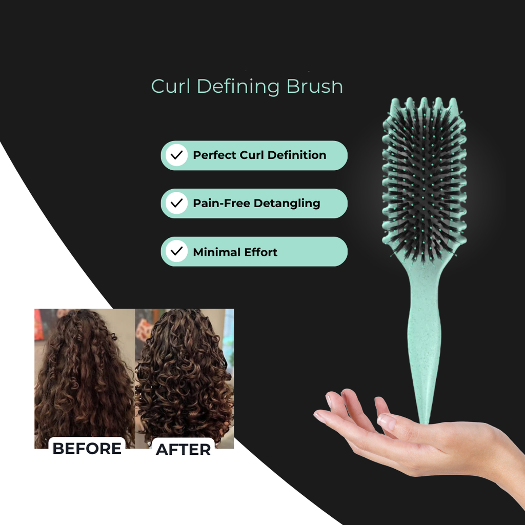 Cepillo para el cabello para rizos definidos sin frizz 