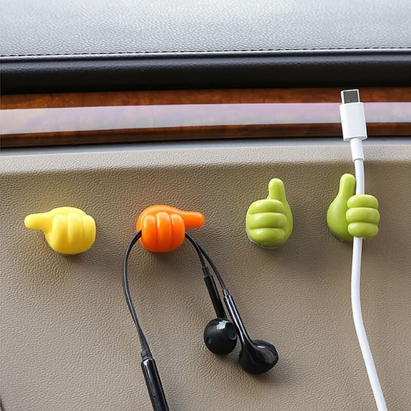 Clever hooks for cables, brushes, earphones, and more (x10) 