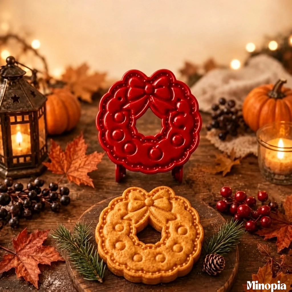 Formine natalizie per mini dolcetti – dolci di festa e d'autunno, 16 tagliabiscotti per alimenti