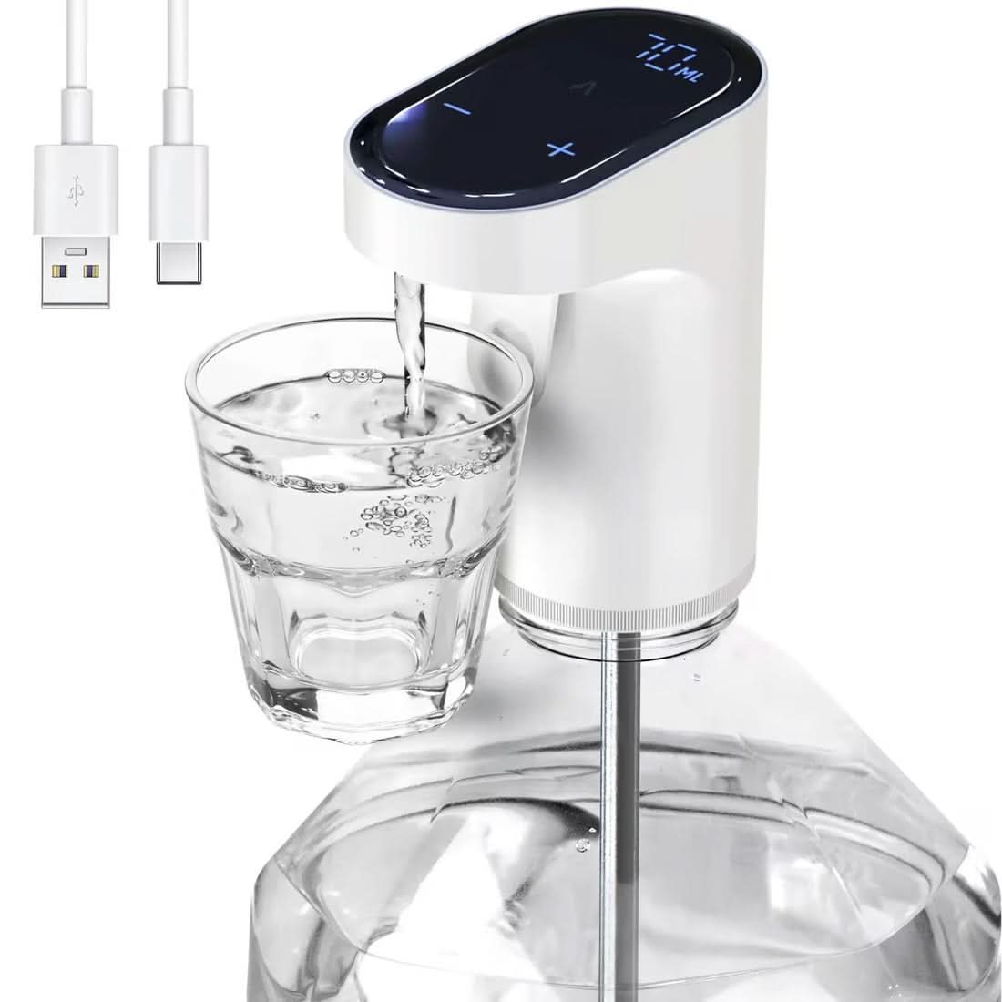 Precise electric pourer for wine and beverages 
