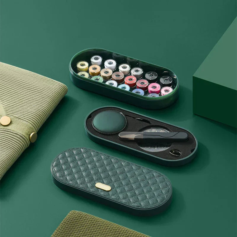 使えるアクセサリー付きコンパクト裁縫キット 