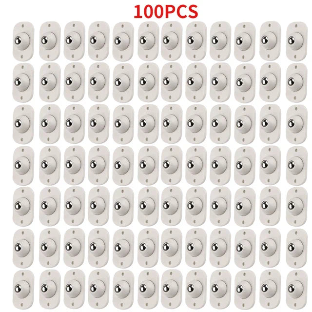 Mini adhesive rollers for effortless mobility 