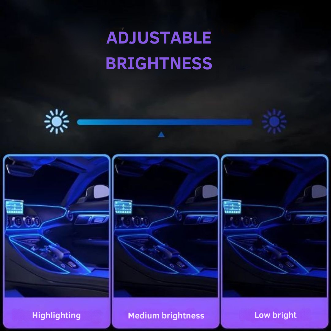 Éclairage LED pour un intérieur de voiture stylé