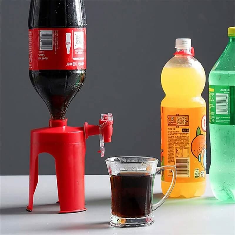 Practical drink dispenser for bottles 