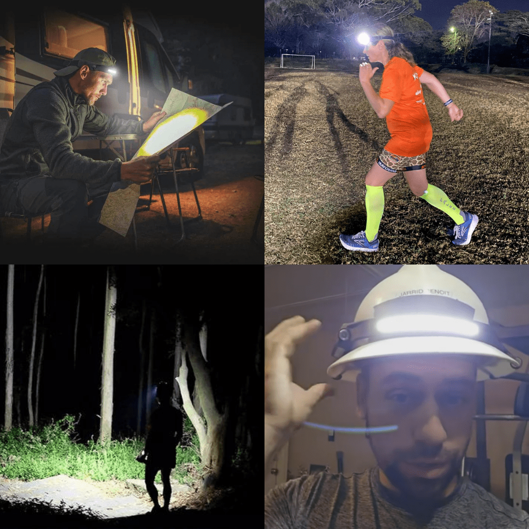 Lampe frontale grand angle pour une vision totale